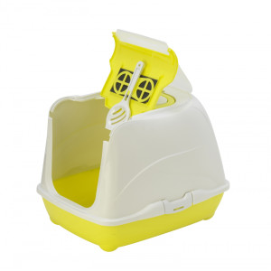 Moderna - Туалет-домик Flip с угольным фильтром, 50х39х37см, лимонно-желтый (Flip cat 50 cm)