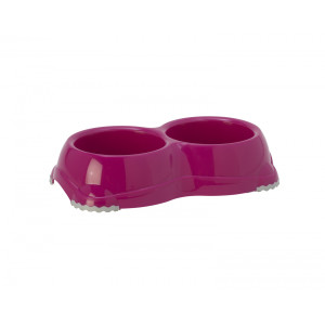 Moderna - Двойная миска нескользящая Smarty, 2*330мл, ярко-розовый (double smarty bowl 1 - non slip 2 x 330 ml)
