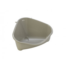 Moderna - Туалет для грызунов pet's corner угловой большой, 49х33х26, теплый серый (pet's corner large)