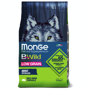Сухой корм для собак всех пород, из мяса дикого кабана (dog bwild low grain)
