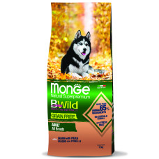 Monge - Корм для собак всех пород, из лосося и гороха, беззерновой (dog bwild grain free)