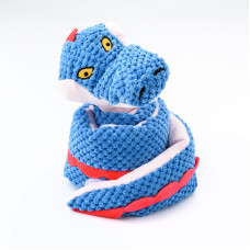 Mr.Kranch - Игрушка для собак "Змейка" с карманами под лакомство 96 см синяя