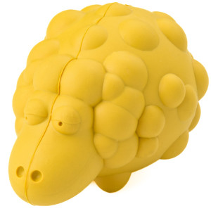 Mr.Kranch - Игрушка для собак Овечка с пищалкой 8,5*12 см желтая с ароматом сливок