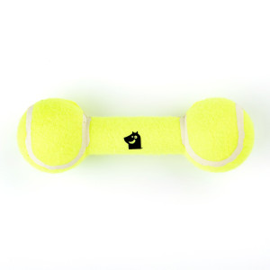 Mr.Kranch - Игрушка для собак Гантель большая 20 см желтая