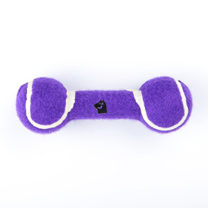 Mr.Kranch - Игрушка для собак Гантель большая 20 см фиолетовая
