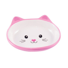 Mr.Kranch - Миска керамическая для кошек мордочка кошки 160 мл розовая