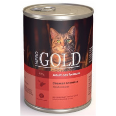 NERO GOLD - Консервы для кошек "свежая оленина" (venison)