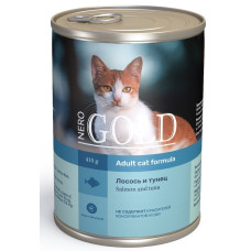NERO GOLD - Консервы для кошек "лосось и тунец" (salmon and tuna)