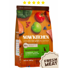 NOW'KITCHEN - Корм для кошек со свежей индейкой, уткой, лососем и овощами, беззерновой