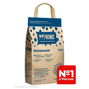 Napkins - Впитывающий наполнитель средняя фракция 6кг