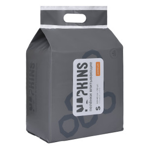 Napkins - Впитывающие гелевые пеленки, угольные 60x40см 30шт