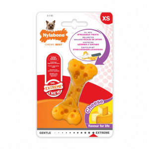 Nylabone - Косточка экстра-жесткая, аромат сыра, XS (Dura Chew Cheese Bone) 