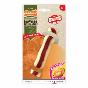 Nylabone - Рулетик экстра-жесткий, аромат курицы, S (Extreme Chew Rawhide Roll) 984473EU