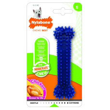 Nylabone - Косточка для зубов умеренно-жесткая, аромат курицы S (Moderate Dental Chew)