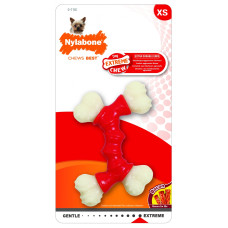 Nylabone - Двойная Косточка, экстра-жесткая, аромат бекона, XS (Extreme Chew Double Bone)