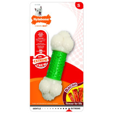 Nylabone - Косточка экстра-жесткая, аромат бекона, S (Extreme Chew Double Action Chew)