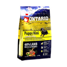 Ontario - Корм для щенков малых пород, с ягненком и рисом (puppy mini lamb & rice)