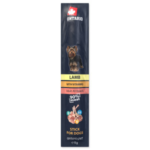 Ontario - Лакомство для собак, палочки с ягненком 1 шт (ontario stick for dogs lamb 15g)