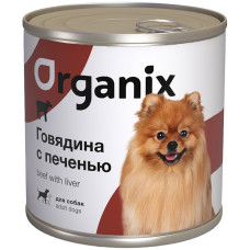 Organix - Консервы для собак c говядиной и печенью