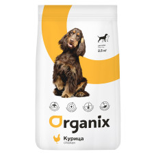 Organix - Корм для собак, с курицей и цельным рисом (adult dog chicken) 