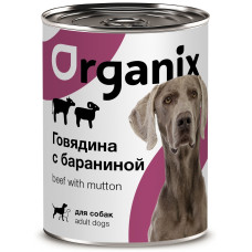 Organix - Консервы для собак говядина с бараниной , упаковка 45шт x 0.1кг