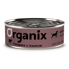 Organix - Консервы для собак с говядиной и языком