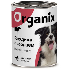 Organix - Консервы для собак, говядина с сердцем, упаковка 6шт x 0.85кг