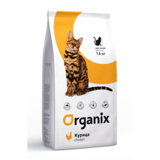 Organix - Корм для кошек натуральный, с курочкой (adult cat chicken) 