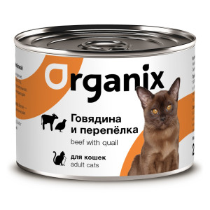 Консервы для кошек с говядиной и перепелкой