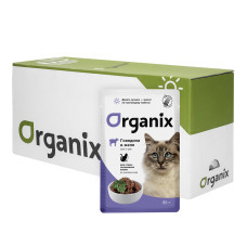 Organix - Паучи для стерилизованных кошек: говядина в желе, 25шт x 85гр
