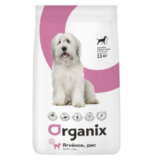 Organix - Корм для собак крупных пород, с ягненком и рисом (adult large dog breeds lamb and rice)