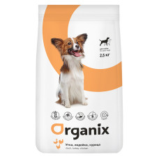 Organix - Корм для собак с уткой, индейкой и курицей, беззерновой (grainfree adult dogs duck, turkey, chicken)