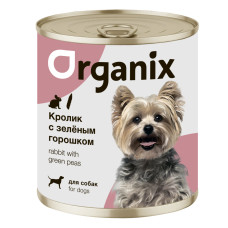 Organix - Консервы для собак, кролик с зеленым горошком