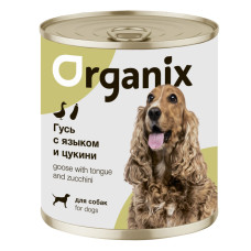 Organix - Консервы для собак, рагу из гуся с языком и цуккини, упаковка 24шт x 0.1кг