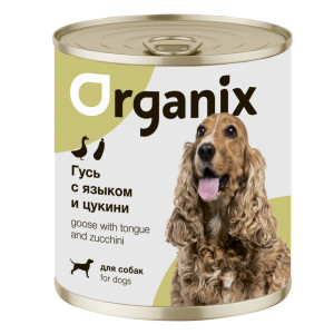 Консервы для собак, рагу из гуся с языком и цуккини, упаковка 9шт x 0.4кг