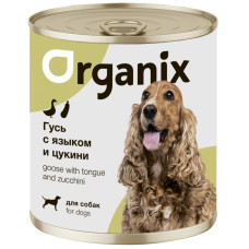 Organix - Консервы для собак, рагу из гуся с языком и цуккини, упаковка 9шт x 0.75кг