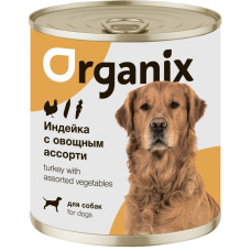 Organix - Консервы для собак, индейка с овощным ассорти, упаковка 9шт x 0.75кг