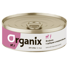 Organix - Консервы для собак, ягненок с рубцом и морковью, упаковка 24шт x 0.1кг