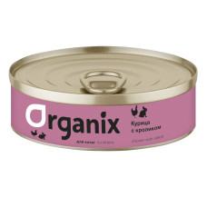 Organix - Консервы для котят, курочка с кроликом, упаковка 24шт x 0.1кг