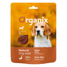 Organix - Лакомство для собак "Колбаски из филе утки" 100% мясо