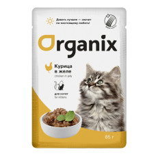Organix - Паучи для котят, курица в желе