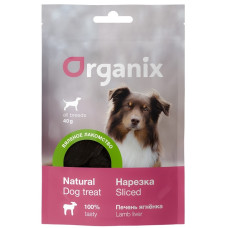 Organix - Вяленое лакомство для собак "печень ягненка нарезка"