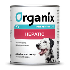Organix - Консервы для собак, поддержание здоровья печени у взрослых собак (hepatic), упаковка 12шт x 0.24кг