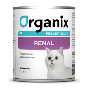 Консервы для кошек, поддержание здоровья почек (renal), упаковка 9шт x 0.4кг