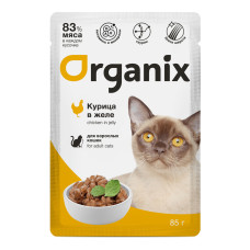 Organix - Паучи для кошек: курица в желе