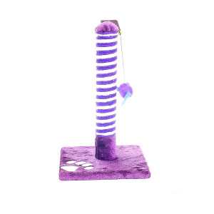 Когтеточка "Эко-Столбик" фиолетовая, 25*25*43см