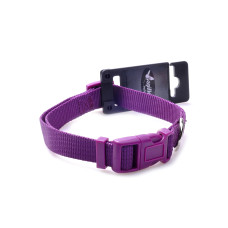 Papillon - Ошейник для собак нейлоновый, 1x20x30см, фиолетовый