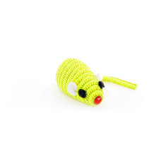 Papillon - Игрушка для кошек "Светоотражающая мышка с погремушкой", желтая, 5 см