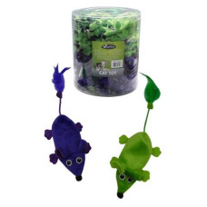 Papillon - Игрушка для кошек "Плюшевые мышки, зеленые и фиолетовые" 60х11см