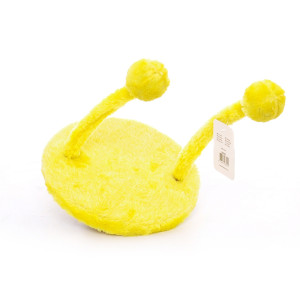 Игрушка для кошек НЛО 20х25 см желтая, плюш